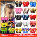 Boxing Sparring Training Gloves MMA Kickboxing Punching Gloves for Practice Sessions - Green [Map Pattern]
