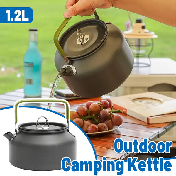 Portable Aluminium Camping Kettle for Hiking Coffee and Tea