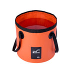 20L Portable Folding Bucket Water Container Camping Hiking Fishing Water Storage - Blue