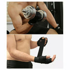 L Size Weight Lifting Gloves Gym Bodybuilding Fitness Workout Cycling Crossfit Men - One Pair Red