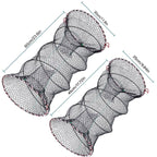 2PCS Shrimp Crab Lobster Fishing Net Fish Trap Cage for Carp Crucian Breeding