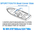 Outdoor V Yacht Dust Cover Waterproof Sun Protection Boat Hull Cover Rain Shield