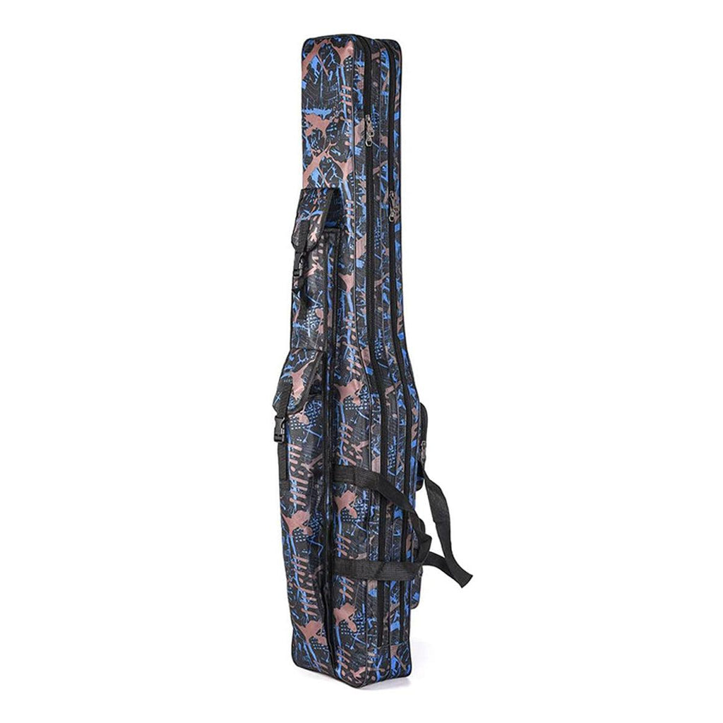 130cm Big Belly Fishing Tackle Bag Rod Storage Carry Case Outdoor Fishing Bag - Black