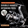 Double Handle Fishing Reel High-Speed Spinning Reel for Freshwater Saltwater - SW1500S