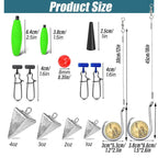 78pcs Fishing Gear Set Hooks Lures Baits Tackle Kit for Freshwater Saltwater