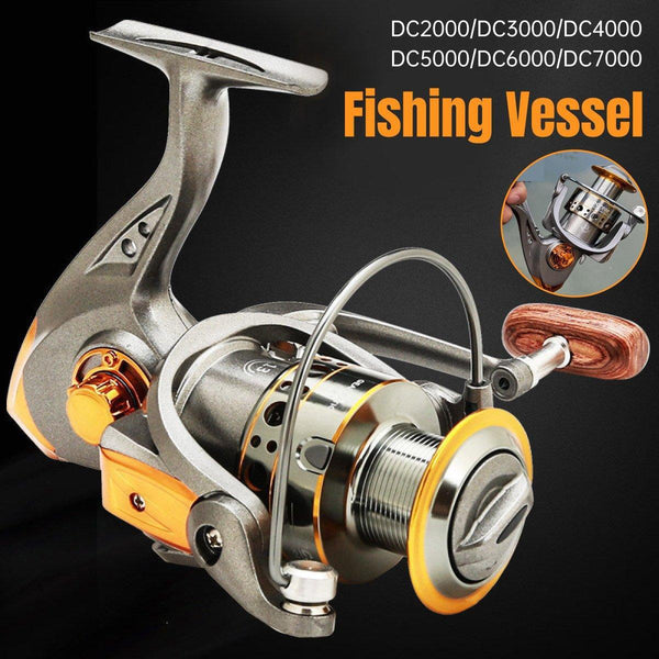 All-Metal Spinning Fishing Reel Sea Pole - 2000