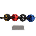 Abdominal Muscle Wheel Exercise Roller Fitness Equipment for Home Gym Men Women - Yellow