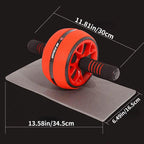 Abdominal Muscle Wheel Exercise Roller Fitness Equipment for Home Gym Men Women - Yellow