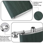 Stainless Steel Hip Flask Portable Wine Pot Flat Pocket Bottle Outdoor Travel