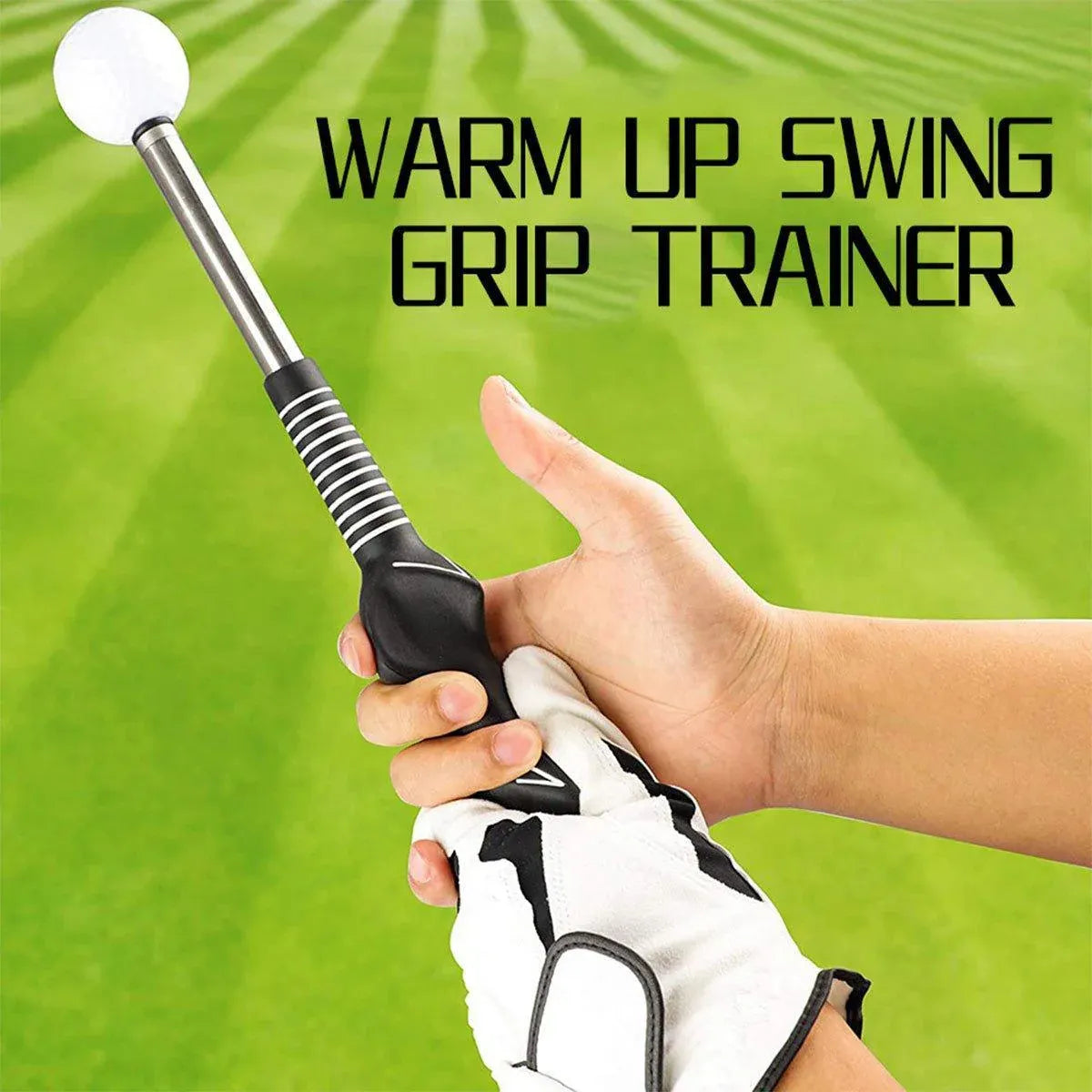 Golf Swing Training Aid Telescopic Impact Sound Stick Exercise Tool for Practice - Blue