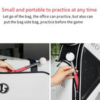 Golf Swing Training Aid Telescopic Impact Sound Stick Exercise Tool for Practice - Red