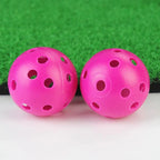 50PCS Plastic Whiffle Airflow Hollow Golf Practice Training Balls Golf Sport