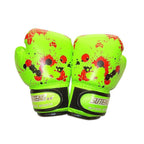 Boxing Sparring Training Gloves MMA Kickboxing Punching Gloves for Practice Sessions - Black[Flame Pattern]