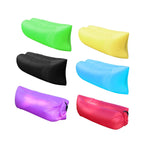 Fast Inflatable Lazy Lounge Air Sofa Bed Camping Beach Hangout Sleeping Bag - Green