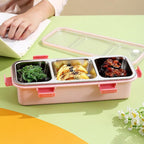 Stainless Steel Lunch Box Compartment Bento Box Food Container for Meal Prep Use - Green