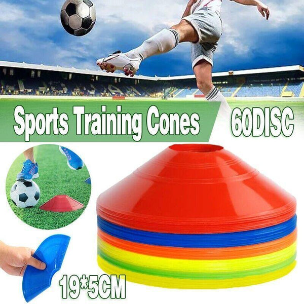 60 Pack Sports Training Disc Marker Cones