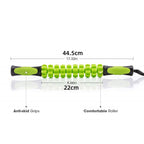 Muscle Roller Stick Full Body Fitness Massage Tool for Home and Gym Use - Black