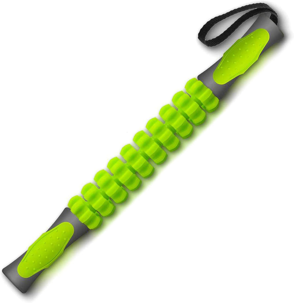 Muscle Roller Stick Full Body Fitness Massage Tool for Home and Gym Use - Orange