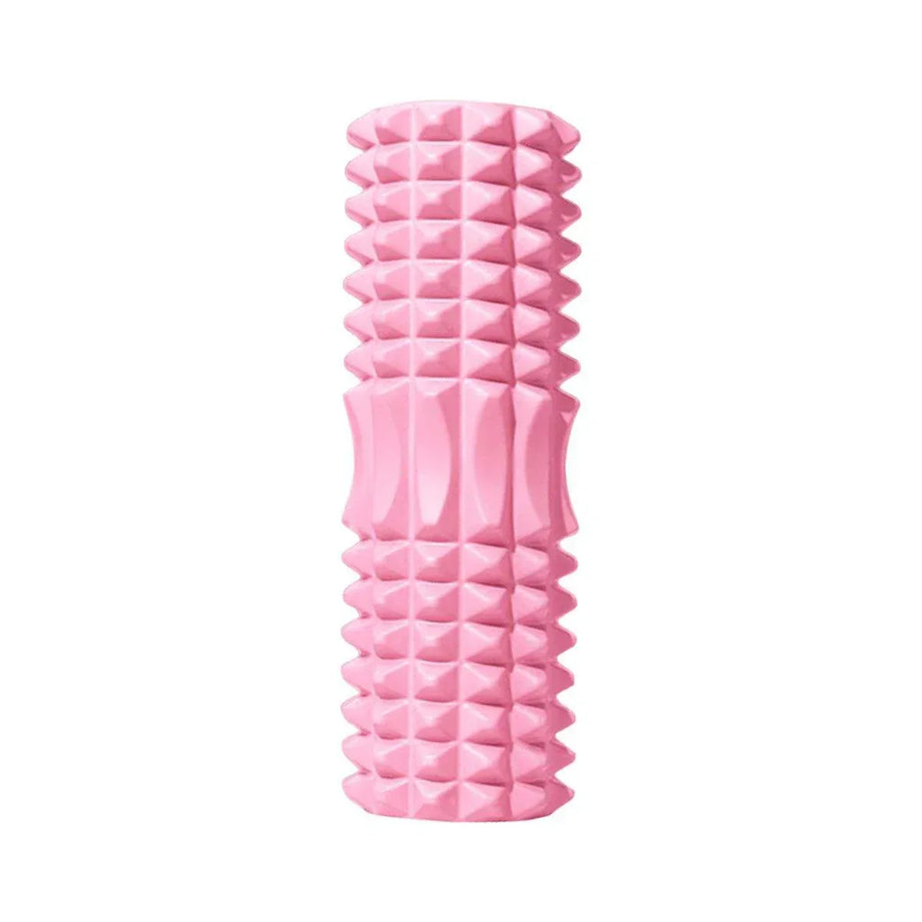 High Density EVA Foam Roller Yoga Massage Stick for Fitness - Crescent Style Pink-33cm