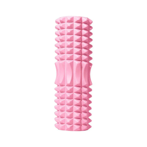 High Density EVA Foam Roller Yoga Massage Stick for Fitness - Crescent Style Pink-33cm