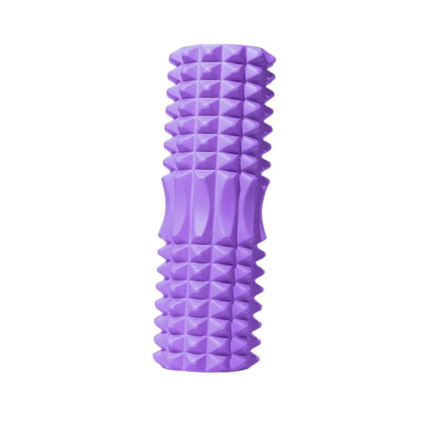 High Density EVA Foam Roller Yoga Massage Stick for Fitness - Crescent Style Purple-33cm