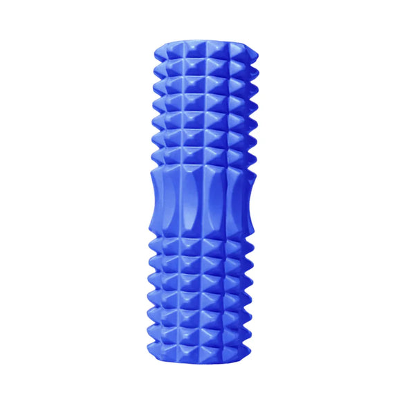 High Density EVA Foam Roller Yoga Massage Stick for Fitness - Crescent Style Blue-45cm