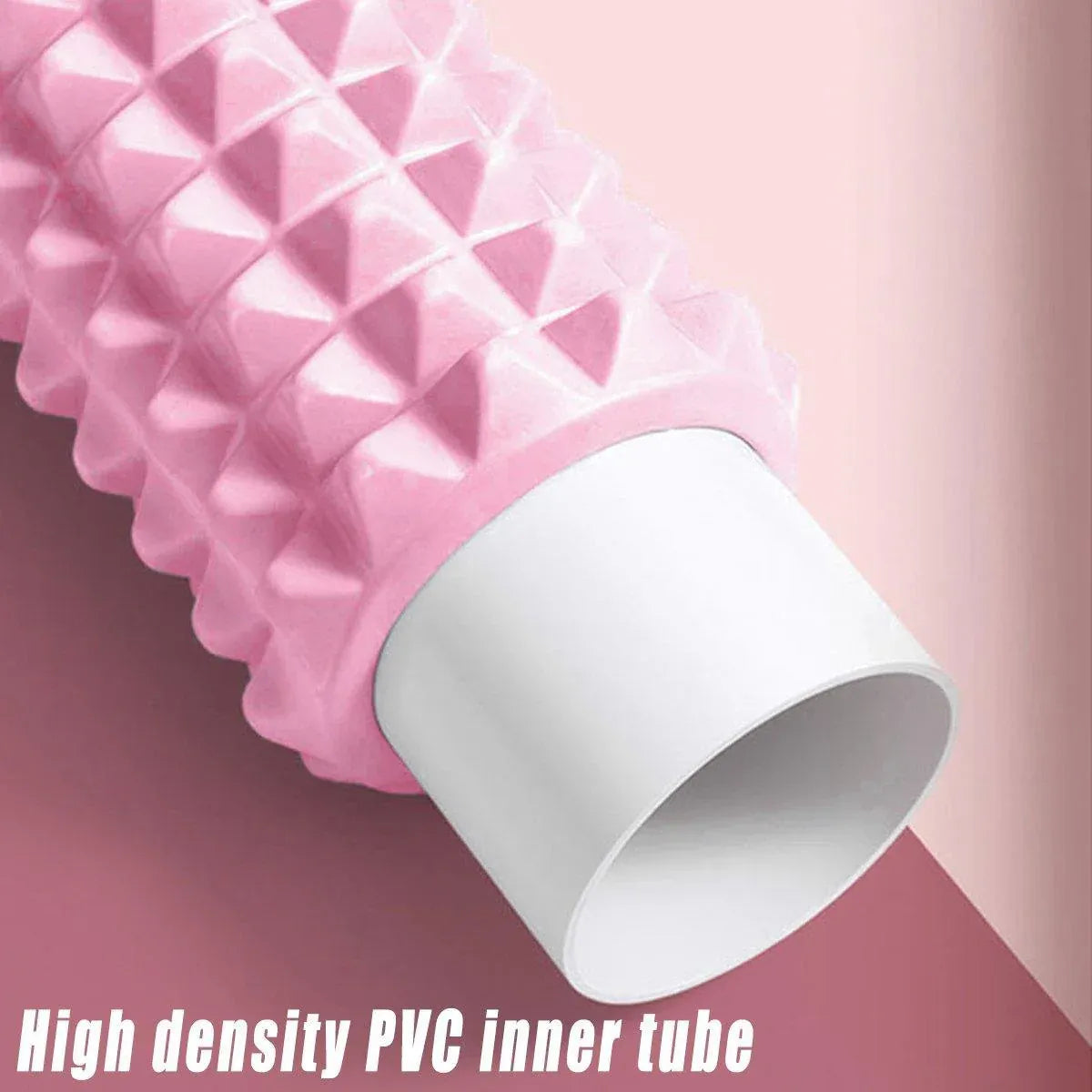 High Density EVA Foam Roller Yoga Massage Stick for Fitness - Crescent Style Blue-45cm