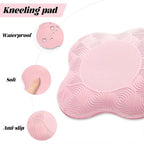 2pcs Thick Yoga Kneeling Mat Knee Cushion for Elbow Support Gym Workout Pad - Pink