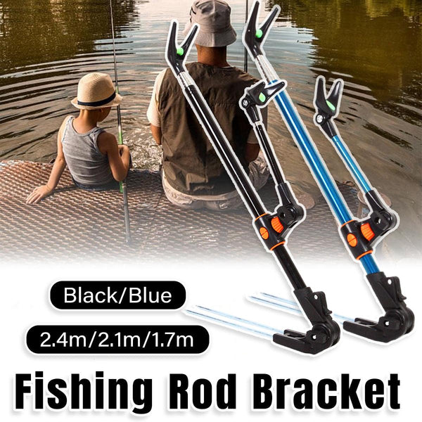 Bracket Fishing Rod Holder Multi Functional Rod Stand - Black - 240cm