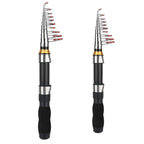 Portable Mini Fishing Rod Fishing Gear Compact Travel Rods for Outdoor Sports - 235cm