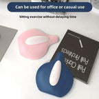 Hip and Inner Thigh Squeeze Trainer Compact Fitness Tool for Home Workouts - Pink