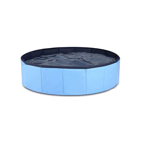 Blue Portable Dog Swimming Pool for Summer Outdoor Play