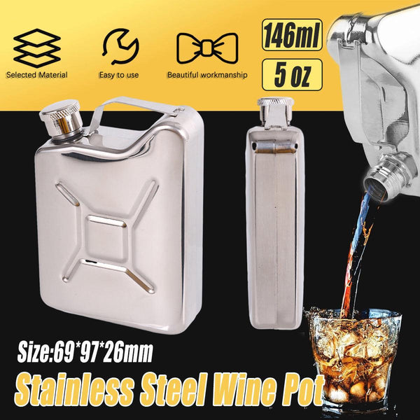 Stainless Steel Portable Fuel Bottle for Camping and Outdoor Cooking