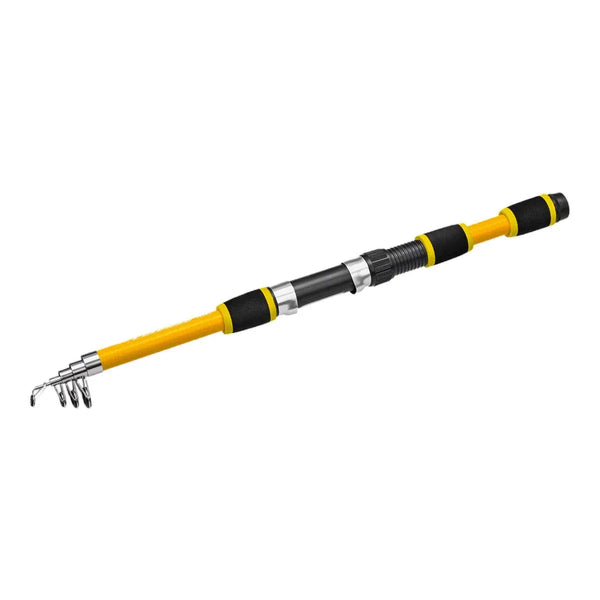 Portable Sea Casting Rod Durable Glass Steel - Yellow