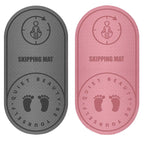 Jump Rope Mat Soundproof Shock Absorbing Mat for Indoor Fitness Yoga Floor Use - Pink