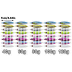 Fishing Lure Bait Set 8pcs Conical Boat Tackle Artificial Hard Bait Accessories - 40g