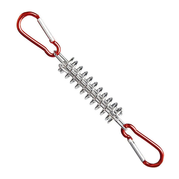 Silver Red Tent Rope Buckle Hooks for Camping Setup