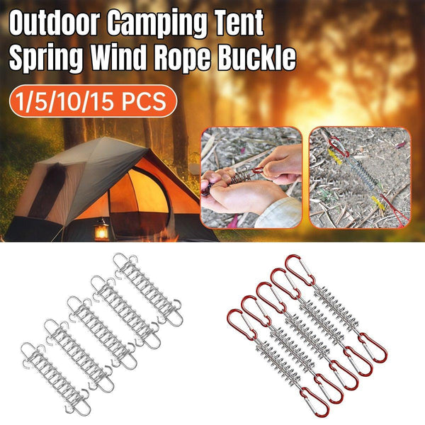 Silver Red Tent Rope Fixing Buckles for Outdoor Camping