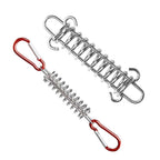 1-15PCS Outdoor Camping Tent Spring Wind Rope Buckle Fix Hook Buckles Silver Red - 10pcs