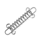 1-15PCS Outdoor Camping Tent Spring Wind Rope Buckle Fix Hook Buckles Silver Red - 10pcs
