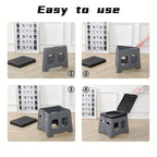 Outdoor Travel Toilet Portable Folding Stool Seat for Camping Hiking and Outdoor - Grey