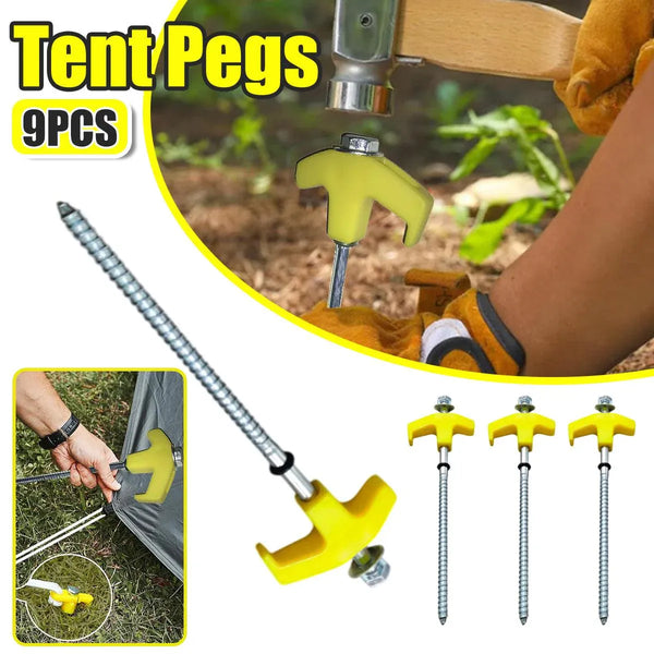 High Strength Carbon Steel Tent Stakes for Outdoor Camping