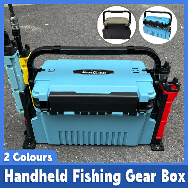 Multifunctional Fishing Tackle Box Portable - Blue