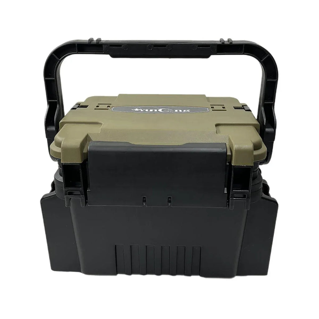 Multifunctional Fishing Tackle Box Portable Gear Storage Case Organizer Tool Box - Green