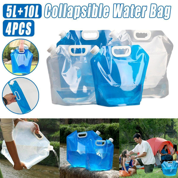 Transparent Folding Water Storage Bucket for Camping and Hiking