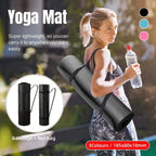 Yoga Mat Dance Mat Sports and Fitness Jump Rope Mat for Men and Women Exercise - Blue