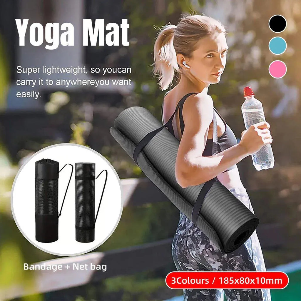 Yoga Mat Dance Mat Sports and Fitness Jump Rope Mat for Men and Women Exercise - Pink