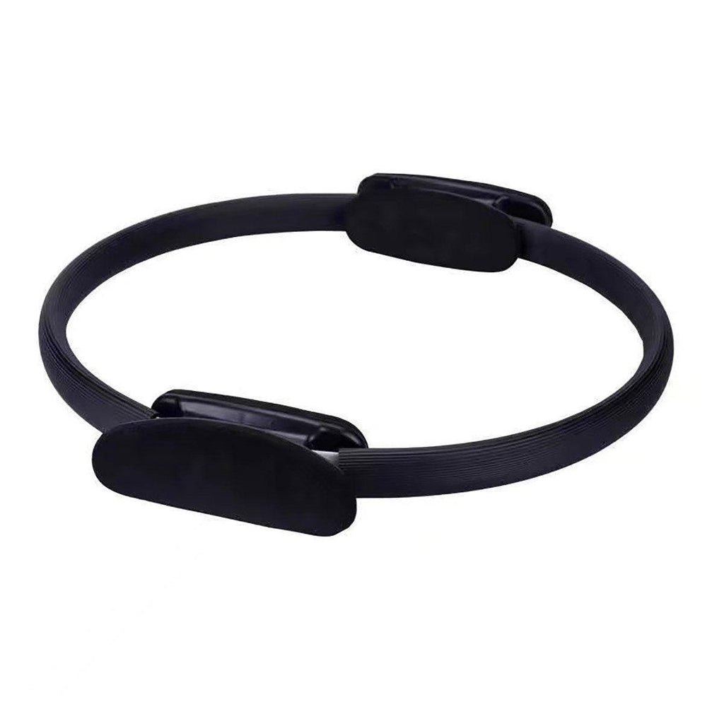6 Colours Pilates Yoga Ring Magic Circle Fitness Equipment for Toning Slim Legs - Black