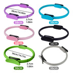 6 Colours Pilates Yoga Ring Magic Circle Fitness Equipment for Toning Slim Legs - Blue