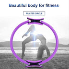 6 Colours Pilates Yoga Ring Magic Circle Fitness Equipment for Toning Slim Legs - Blue
